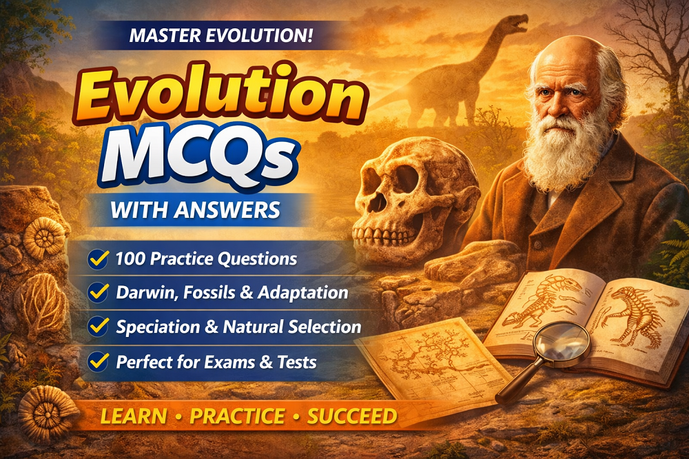 Evolution MCQs with Answers – 100 Multiple Choice Questions